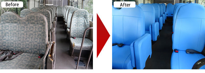 マイクロバス オーダーメイドシートカバー